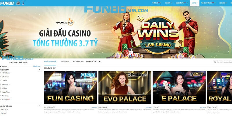 Baccarat Fun88 nằm trong mục Casino