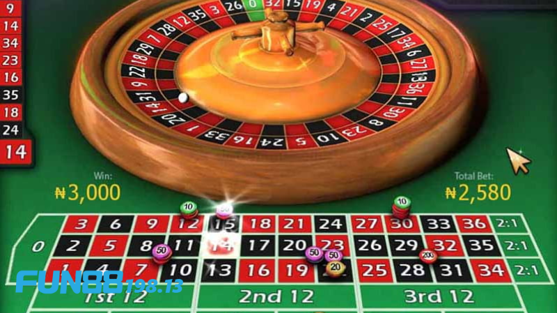 Quy tắc chơi trò chơi roulette Fun88 cơ bản 