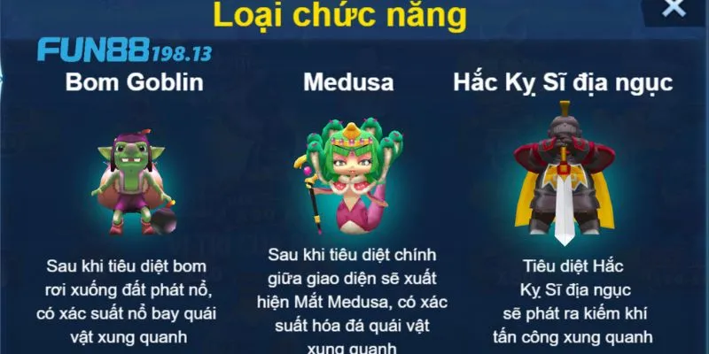 Huyền thoại boom fun88 sở hữu nhiều tính năng đặc sắc