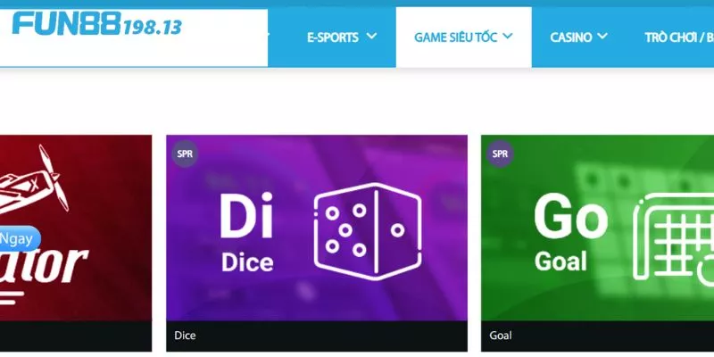 Quy tắc game dice Fun88 tương đối đơn giản